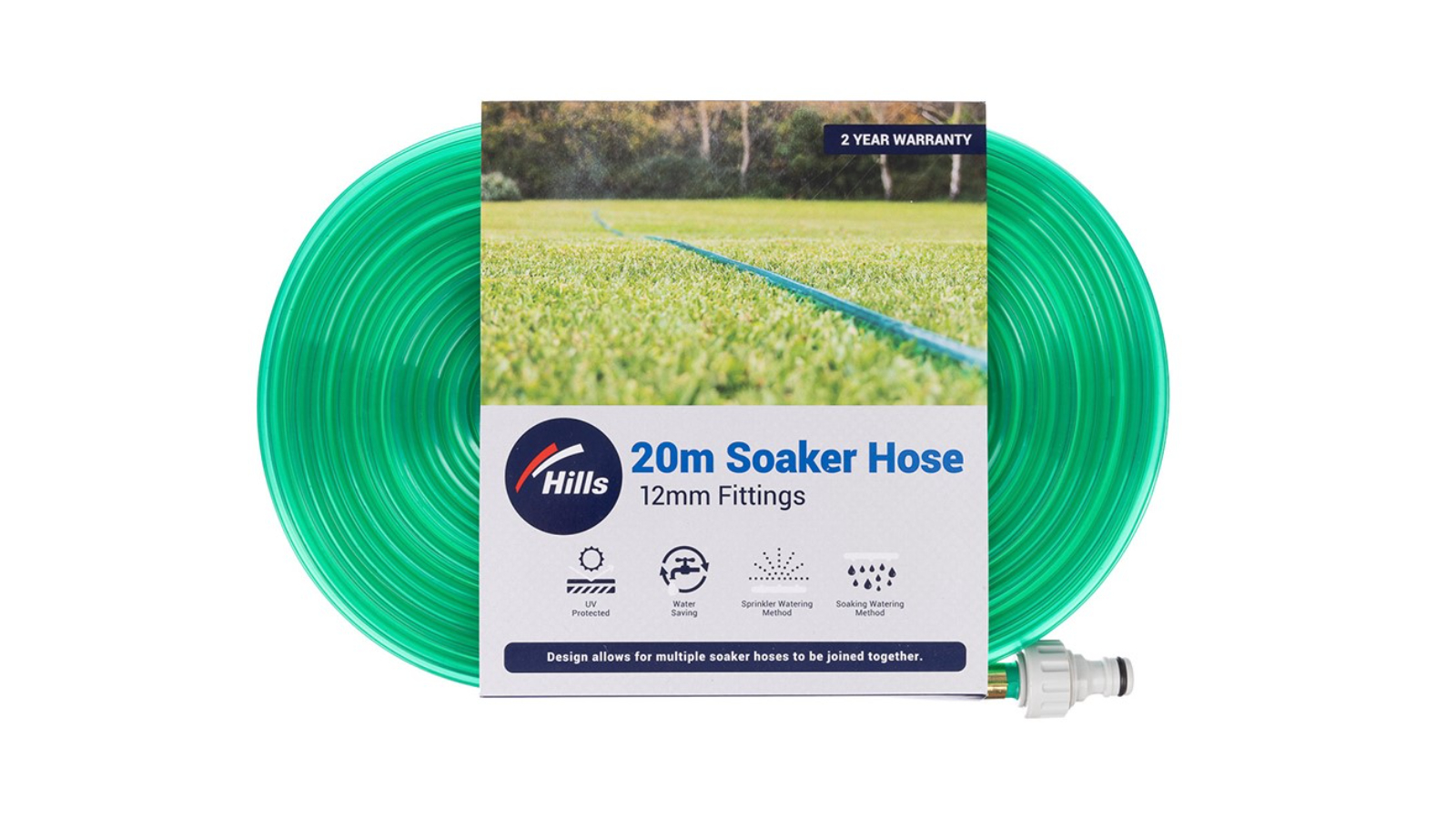 Hills Soaker Sprinkler UV Protected Watering Hose - 2000cm