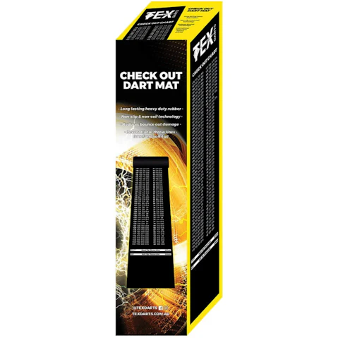 TEX Check Out Darts Dual International Throw Line Marker Mat - 299 x 61cm
