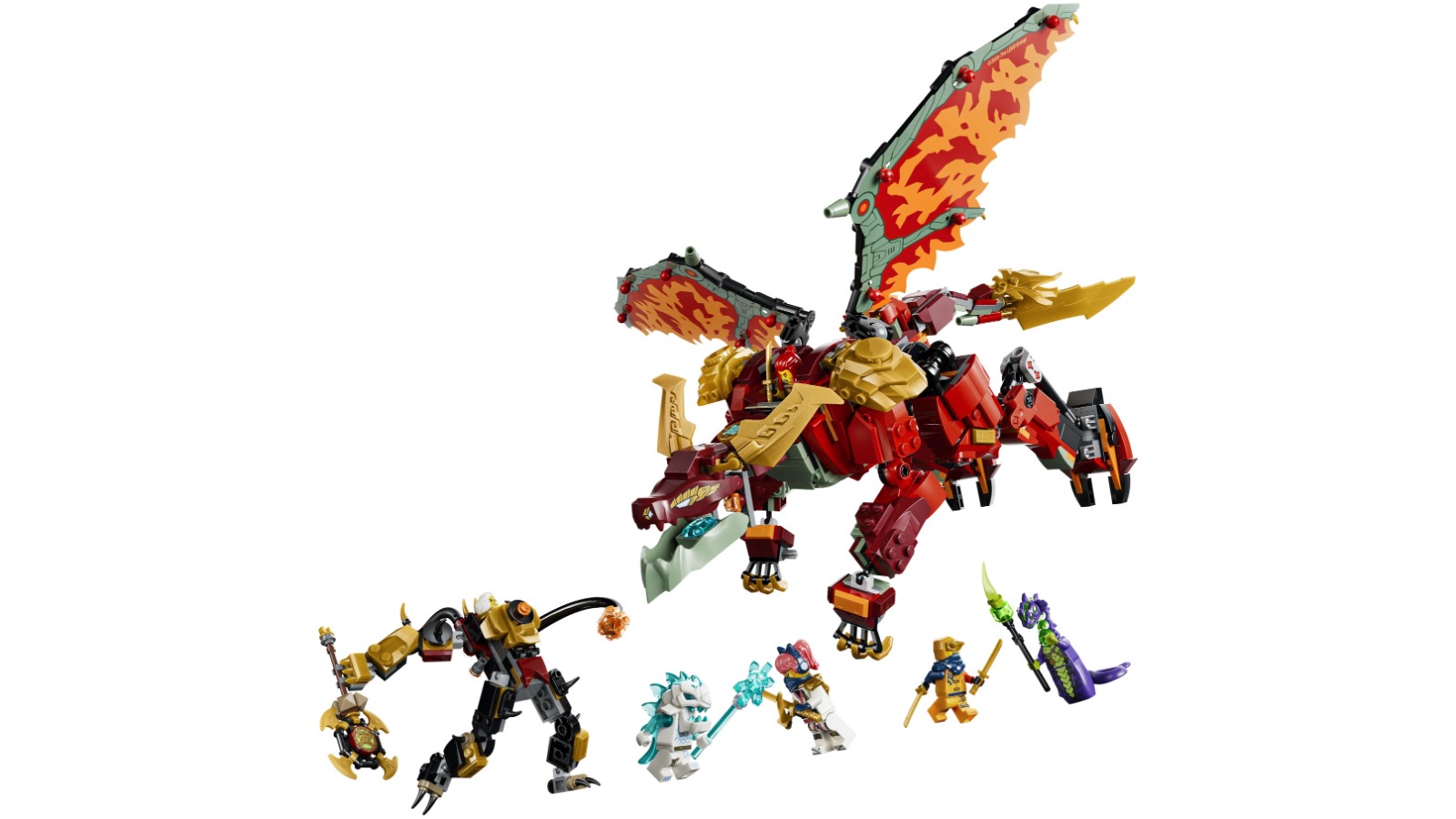LEGO 71868 Ninjago Wyldfyre's Transforming Dragon Mech