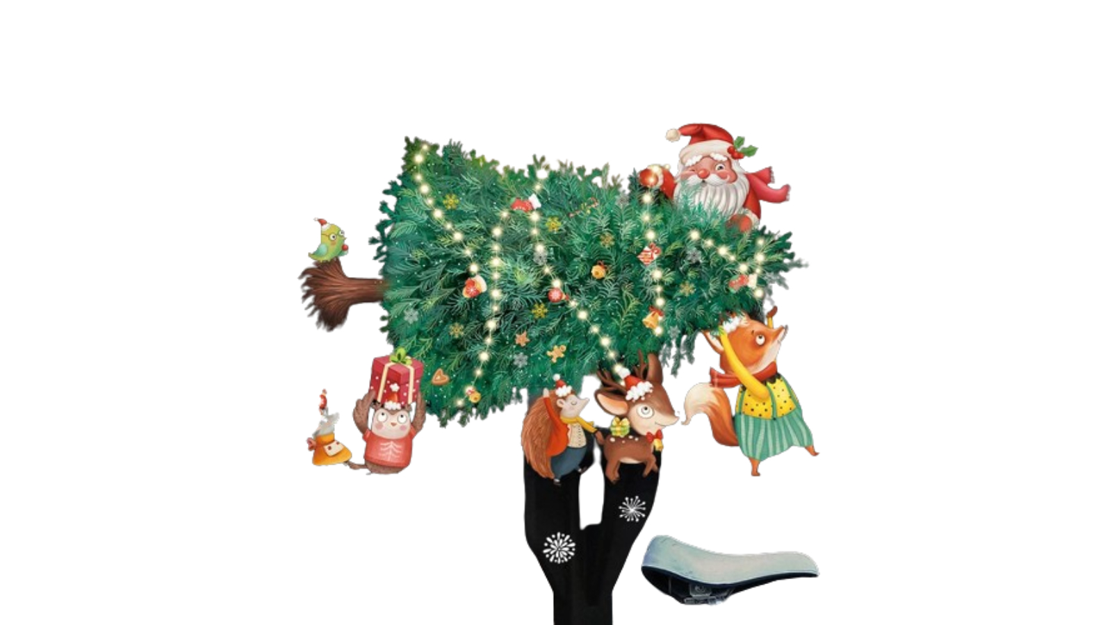 NNEOBA Cartoon Glass Christmas Window Sticker