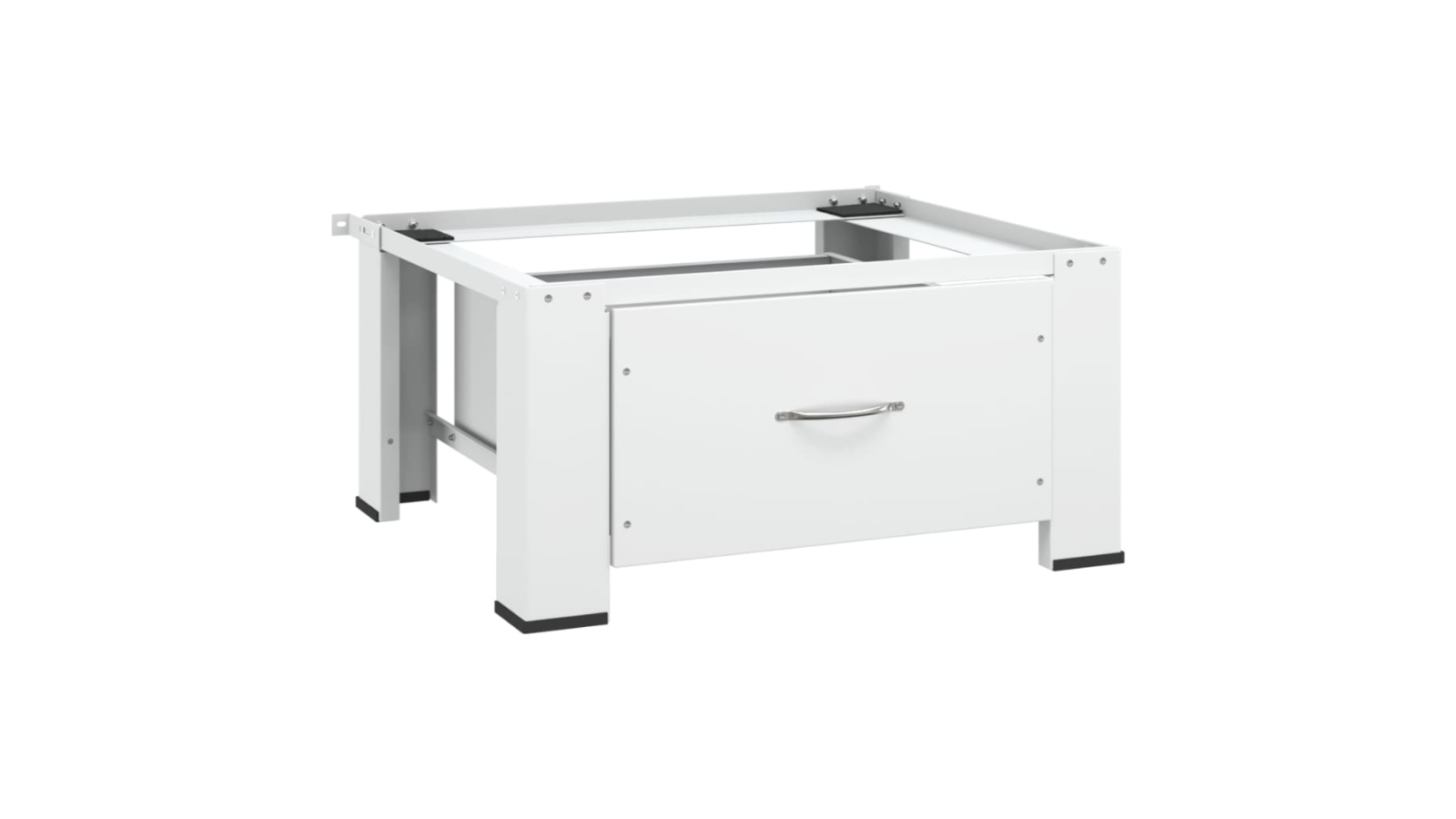 vidaXL Washing Machine Pedestal with Drawer White - 100kg capacity