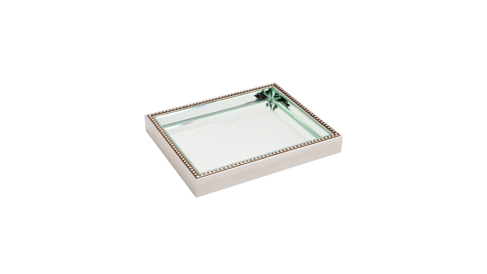 Cafe Lighting & Living Zeta Small  Mirror Tray - Antique Silver