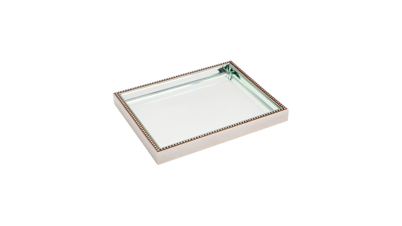 Cafe Lighting & Living Zeta Medium Mirror Tray - Antique Silver
