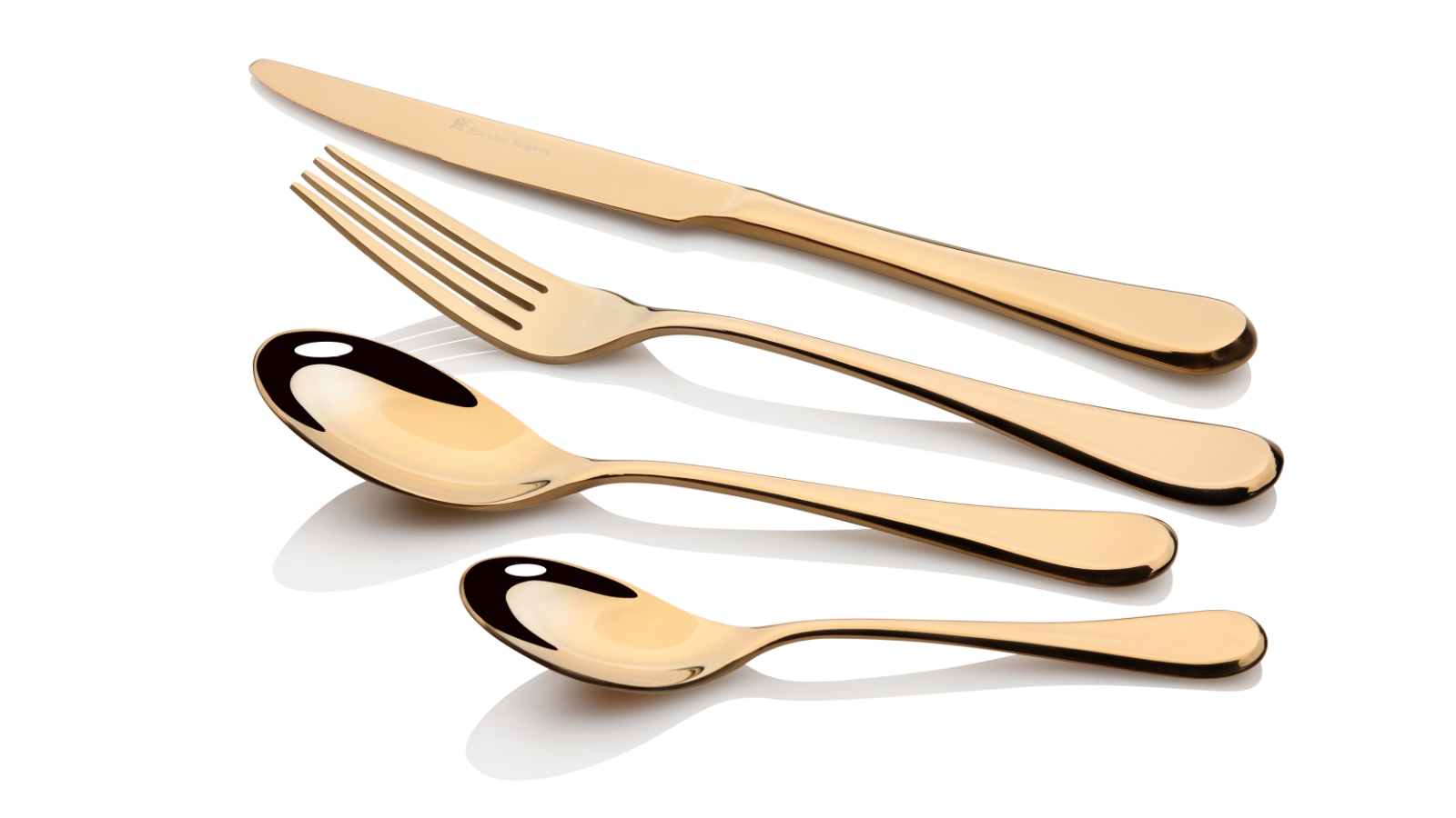Stanley Rogers 56 Piece Gold Chelsea Cutlery Set