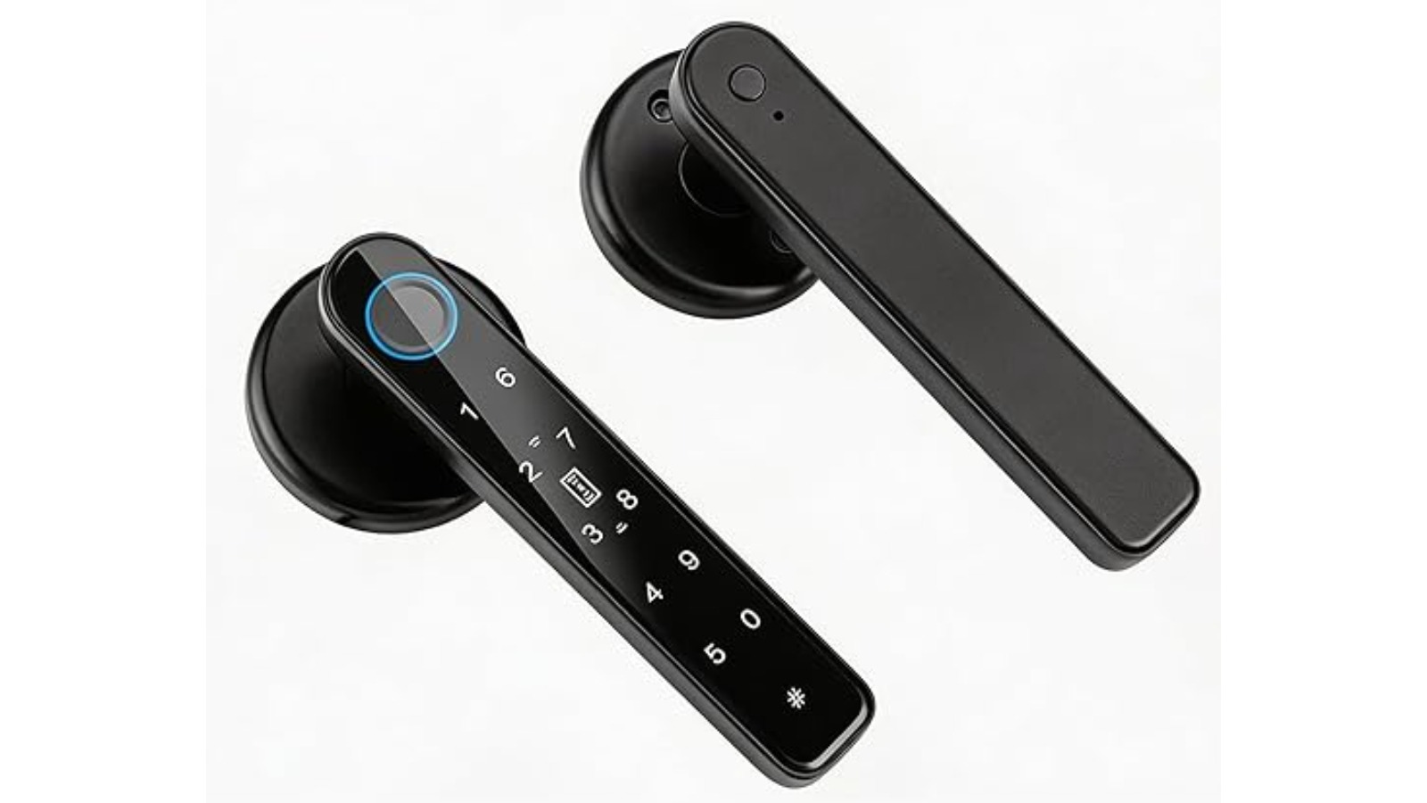 BUCKKO Locks 6-in-1 Fingerprint Door Smart Lock Set with Keyless Entry