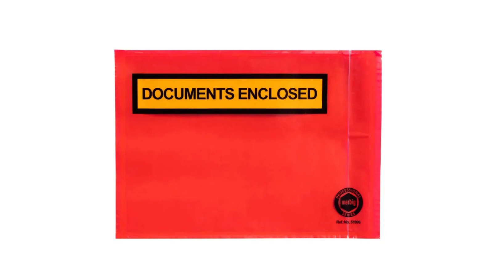 Marbig Pack of 500 Documents Enclosed Packaging Envelope - Red