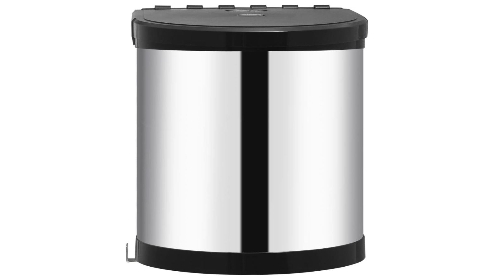 vidaXL Stainless Steel Kitchen Built-in Dust Bin