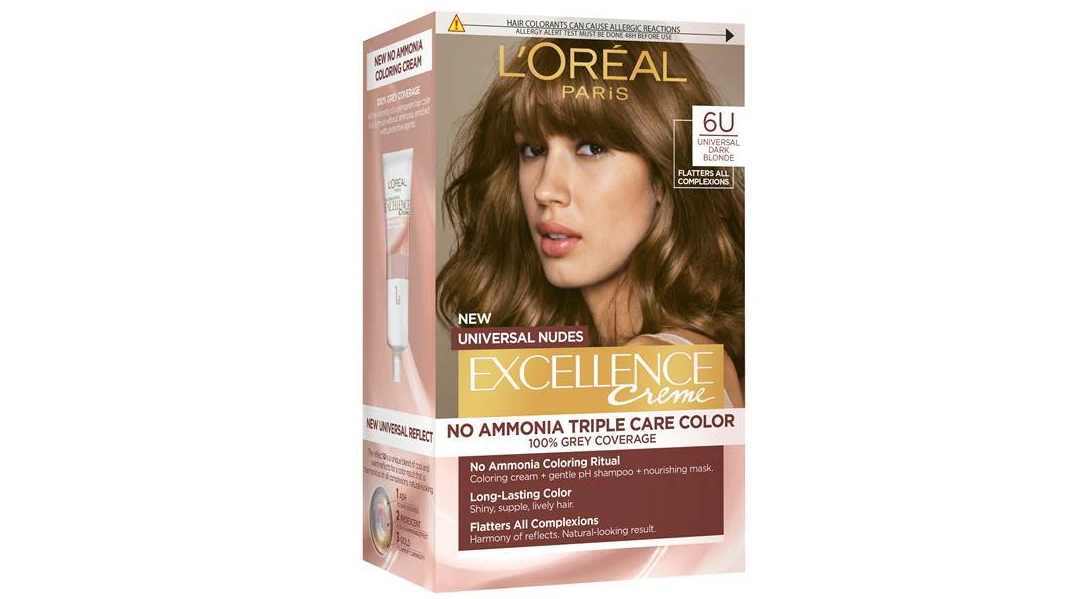 L'Oreal Excellence Creme Nude Hair Colour - 6U Universal Dark Blonde