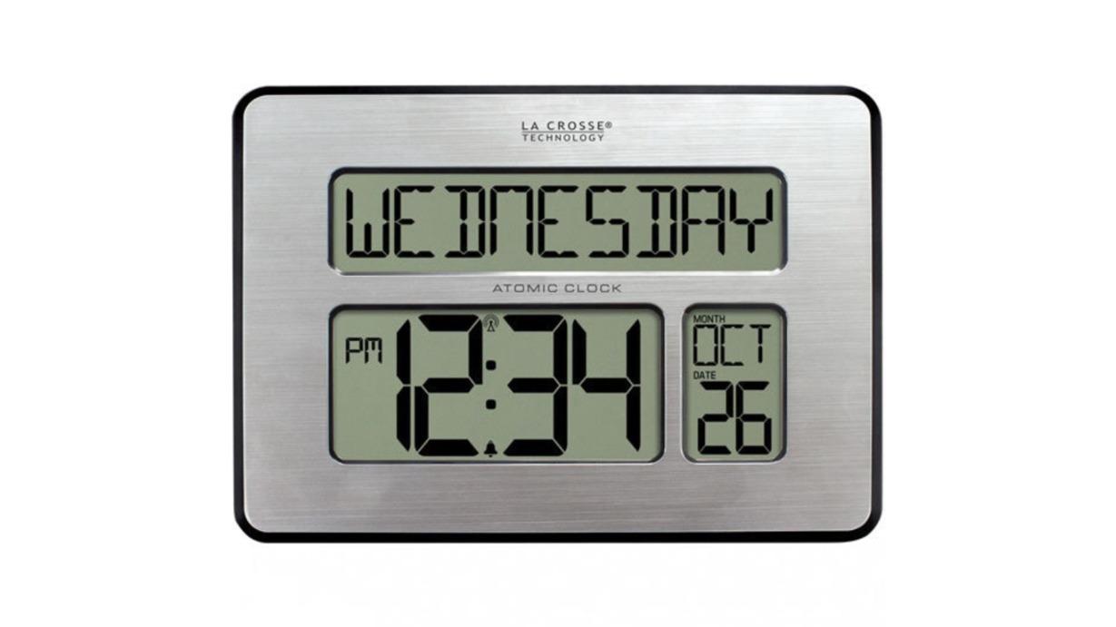 La Crosse 513-1419V4 Digital Wall Clock with Day Display