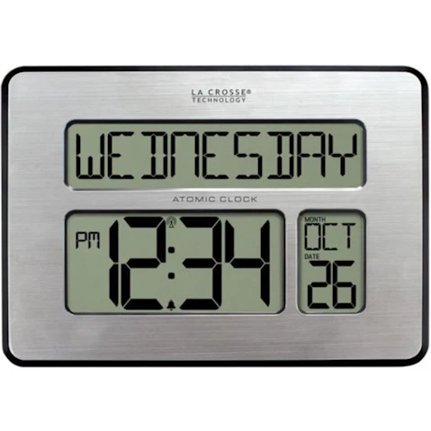 La Crosse 513-1419V4 Digital Wall Clock with Day Display
