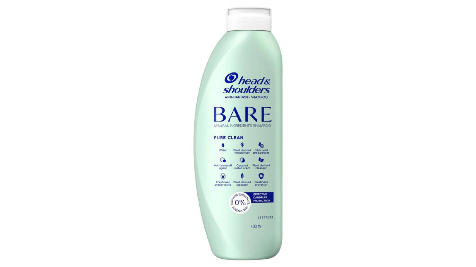 Head and Shoulders 400ml Bare Pure Clean Anti-Dandruff Shampoo