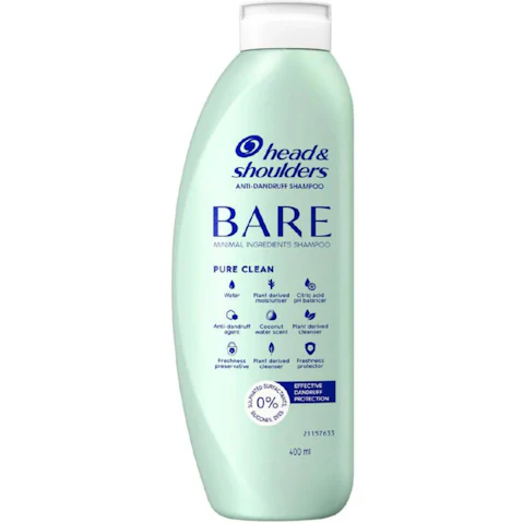 Head and Shoulders 400ml Bare Pure Clean Anti-Dandruff Shampoo