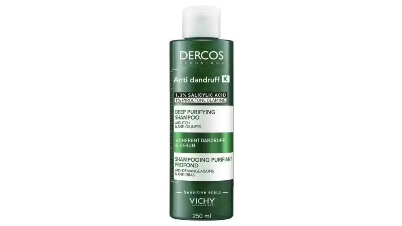 Dercos 250ml Anti-Dandruff Deep Purifying Shampoo