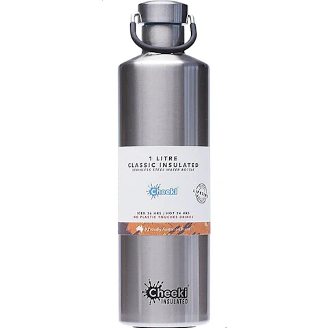 Cheeki 1 Litre Stainless Steel Insulated Classic Bottle