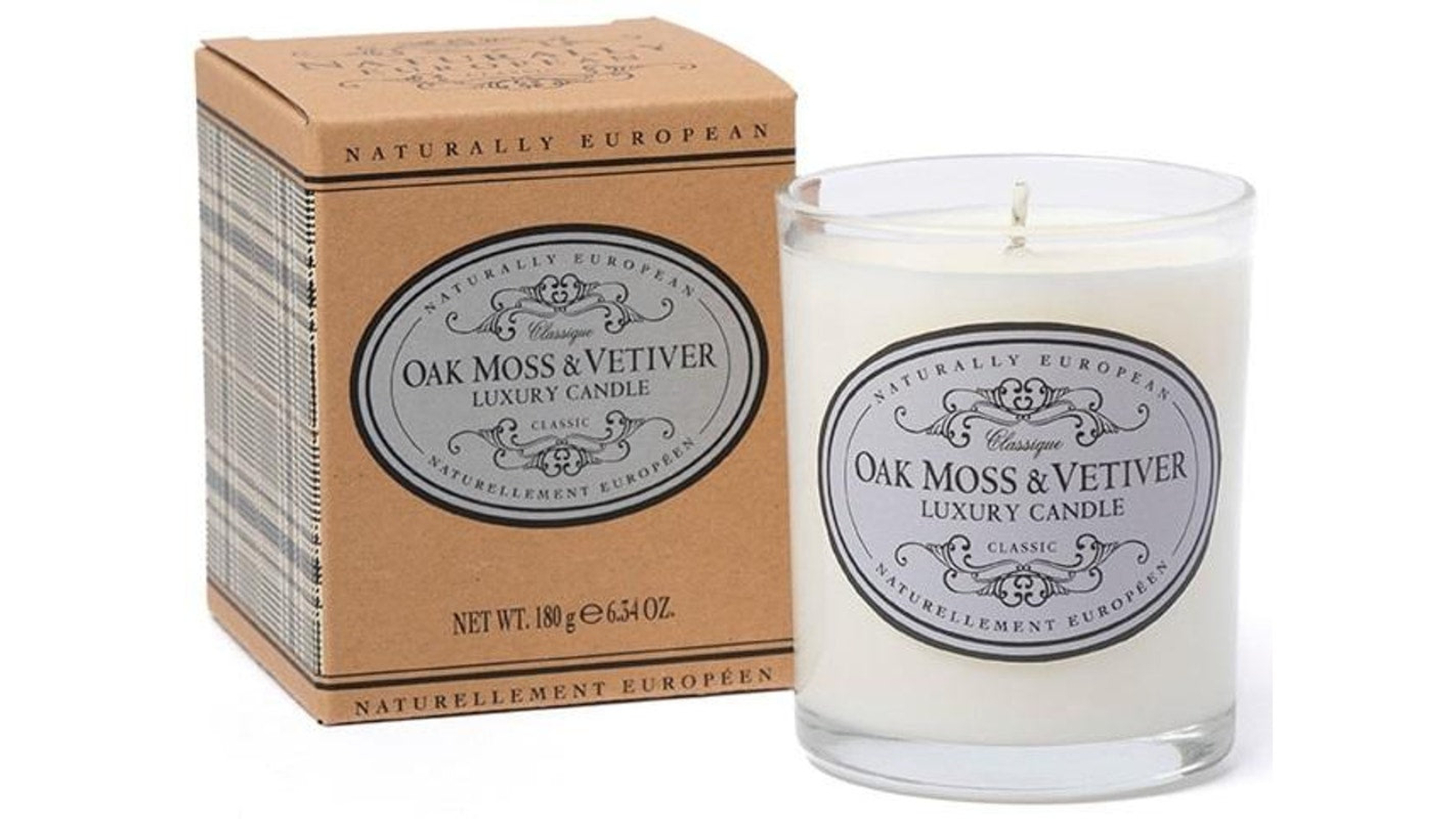 Naturally European 180g Oak Moss And Vetiver Candle