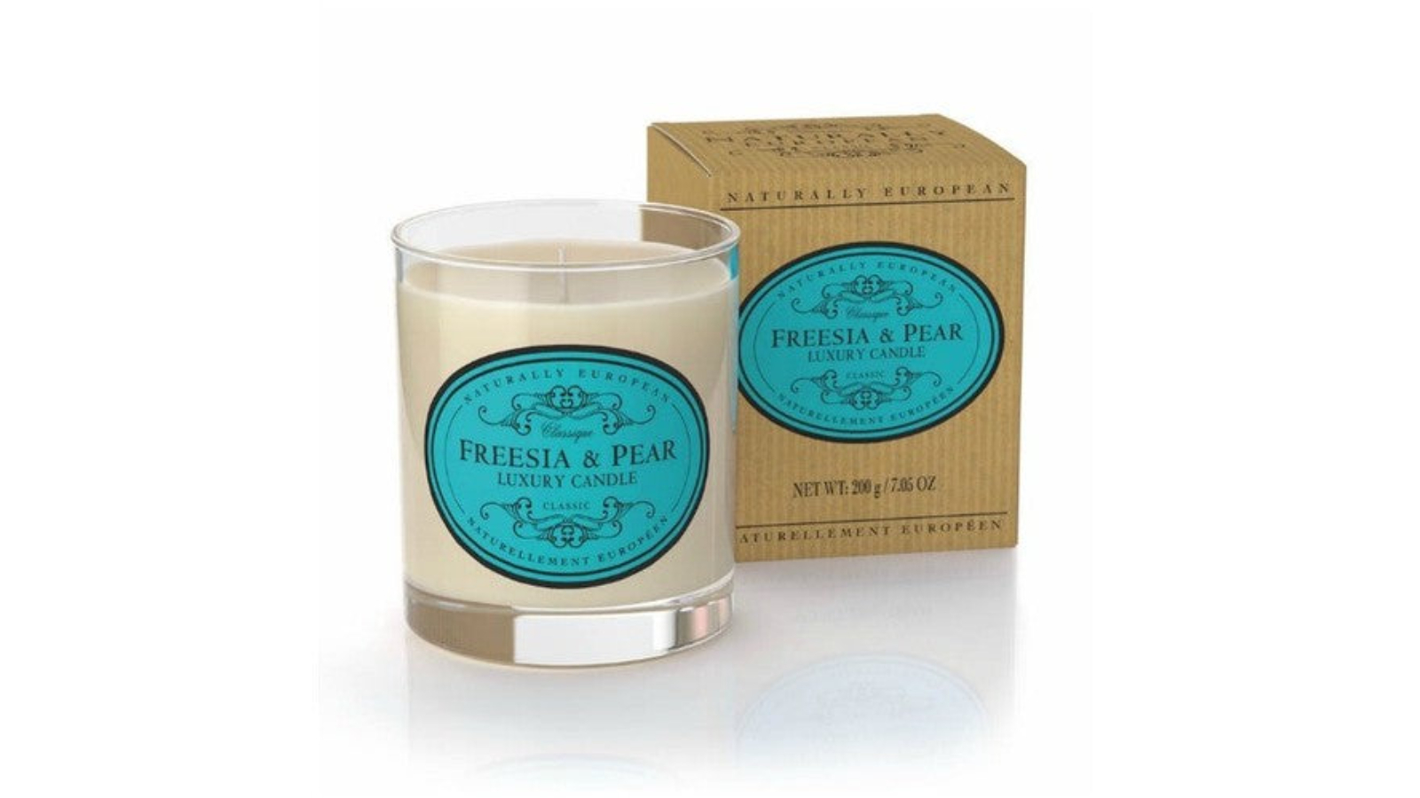 Naturally European 180g Fressia and Pear Candle