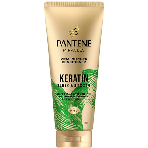 Pantene Miracles Keratin Sleek Smooth Daily Intensive Conditioner - 350ml