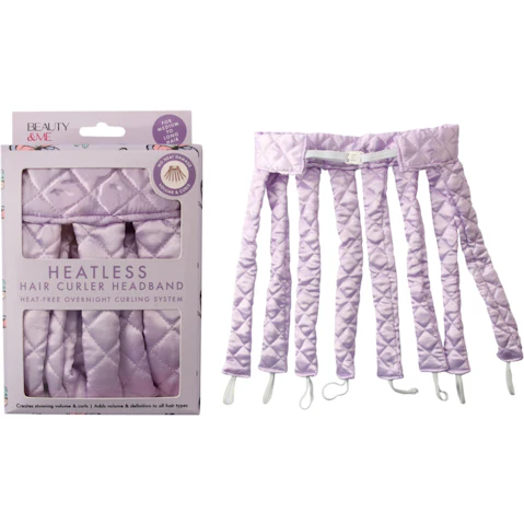 Beauty and Me Purple Heatless Hair Curler Headband