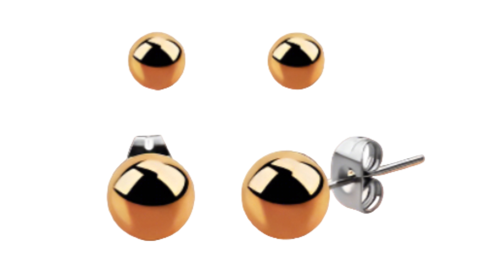 Rossan Fe4730R Rose Gold Duo Pack Metallic Ball