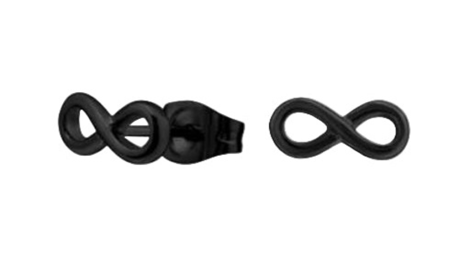 Rossan Fe4860 Black Infinity Stud