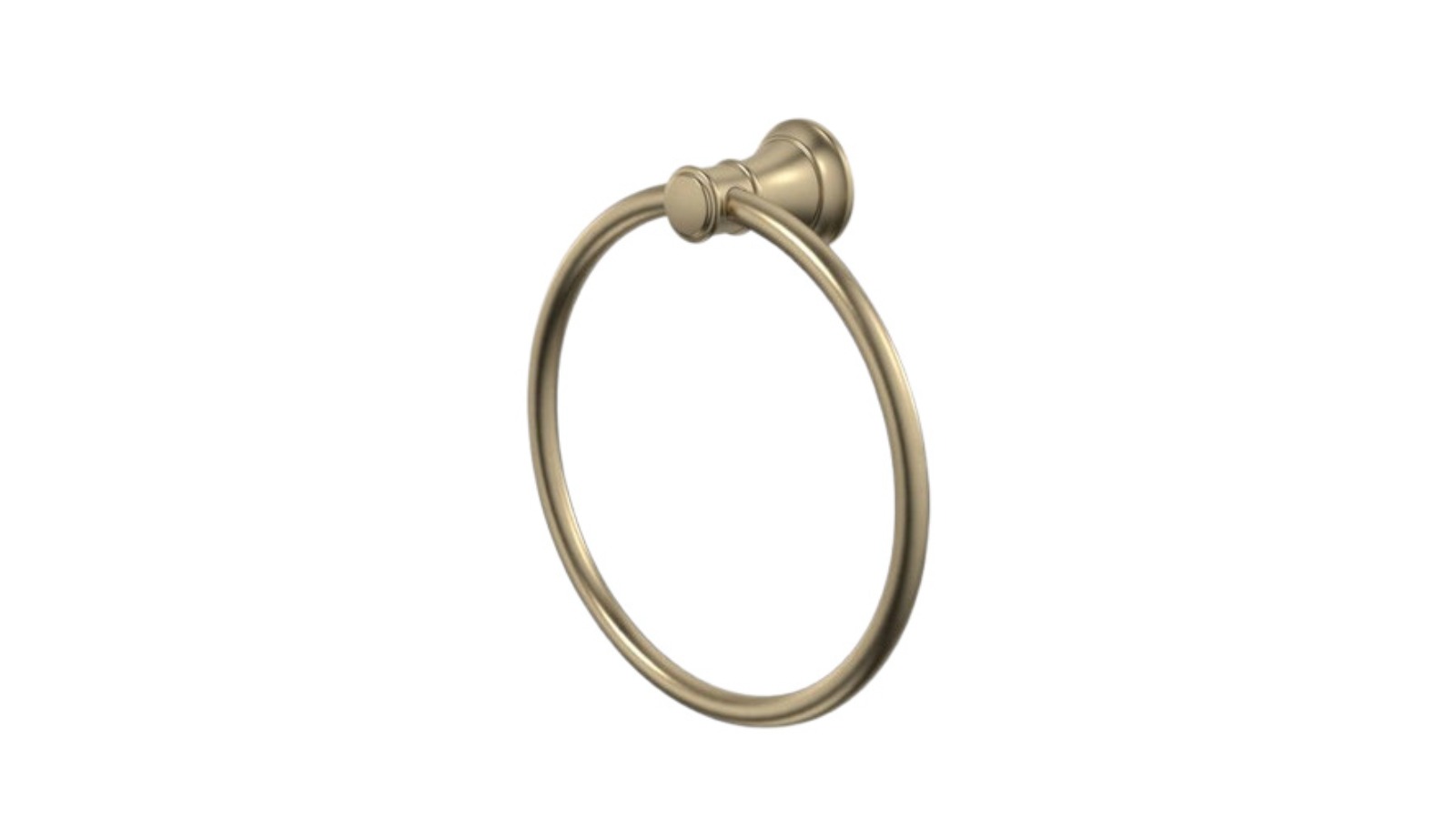 Caroma Riviere Hand Towel Ring - Brushed Brass