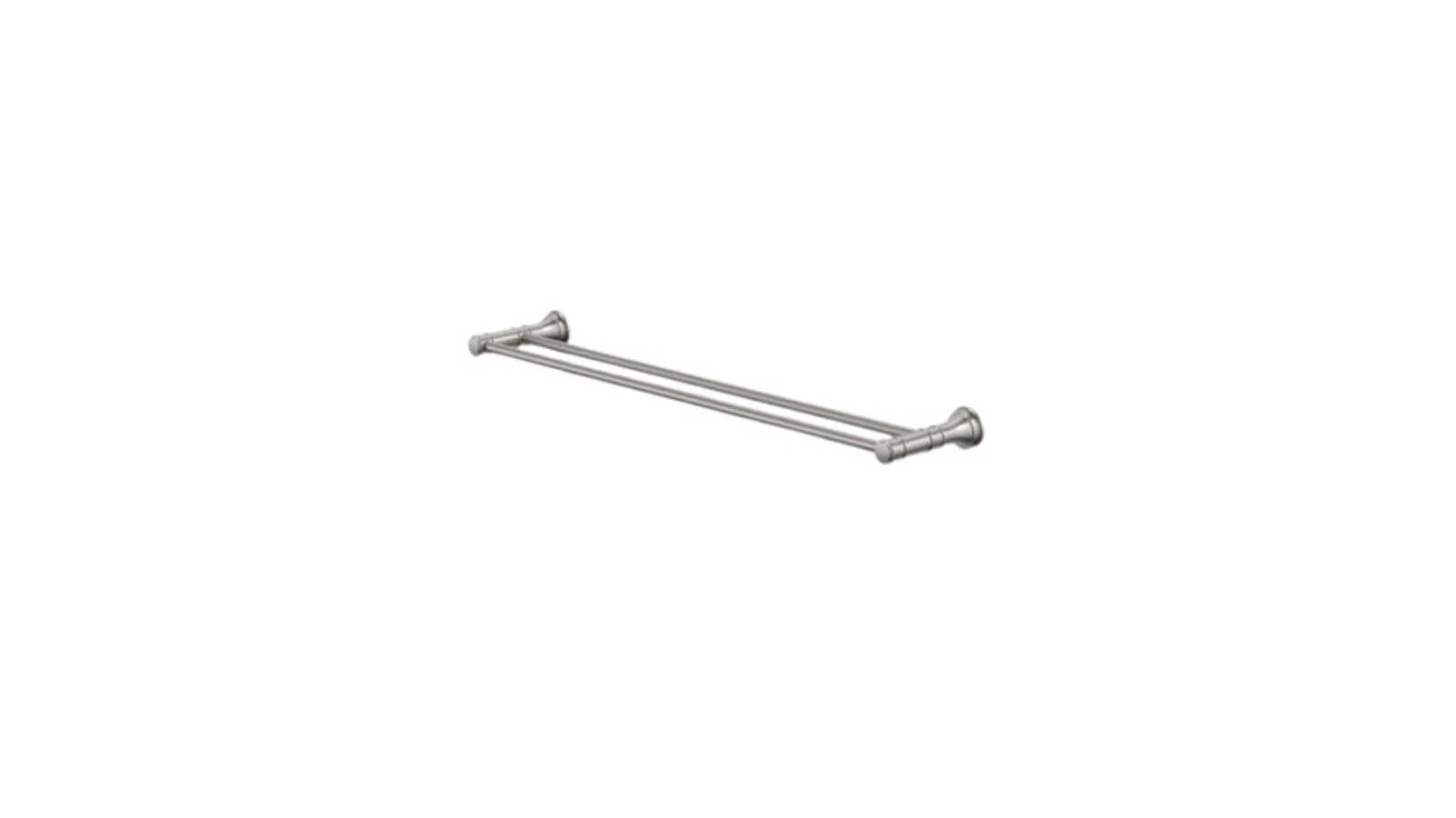 Caroma Riviere 600mm Double Towel Rail - Brushed Nickel