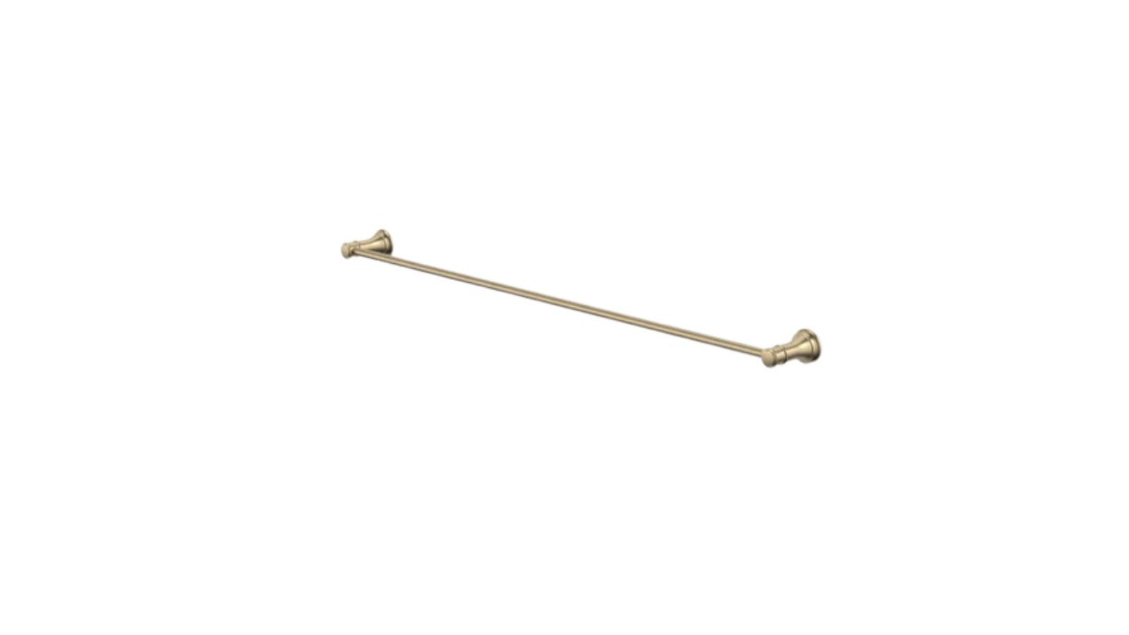 Caroma Riviere 800mm Single Towel Rail - Brushed Brass