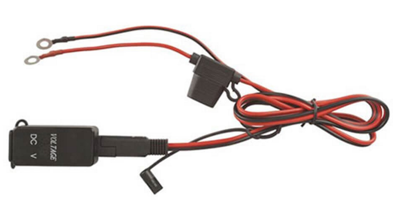 Dual USB Port Charger with Voltage Display  12/24VDC