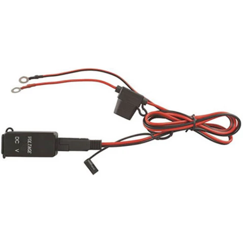 Dual USB Port Charger with Voltage Display 12/24VDC