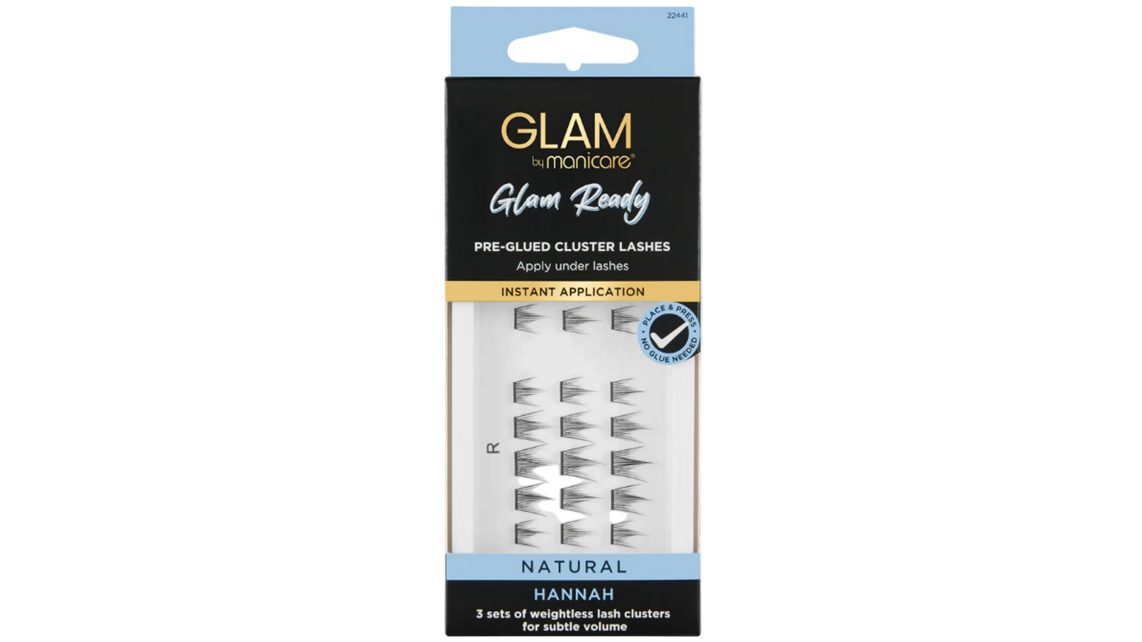 Manicare Glam Pre glued Cluster Lash Hannah