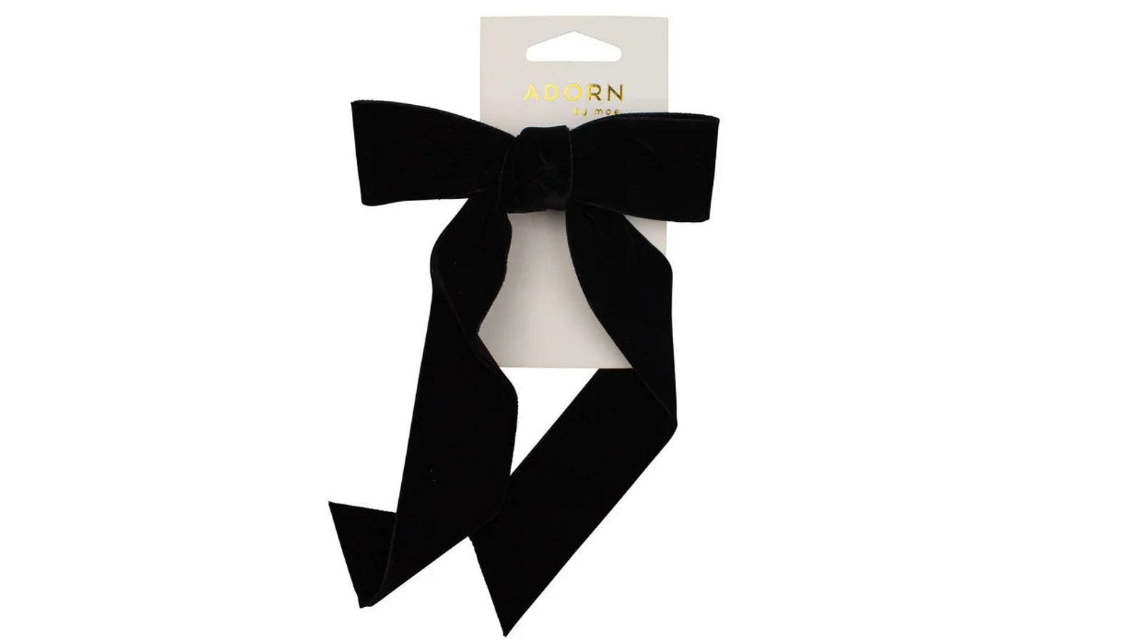 Adorn By Mae Velvet Bow Barrette