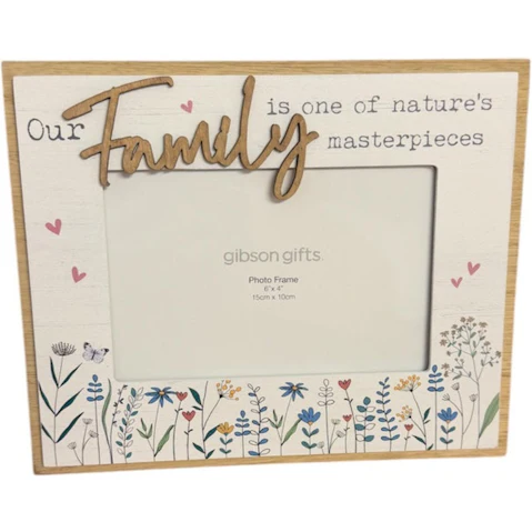Gibson Gifts Wild Meadow Photo Frame - 6 x 4inch