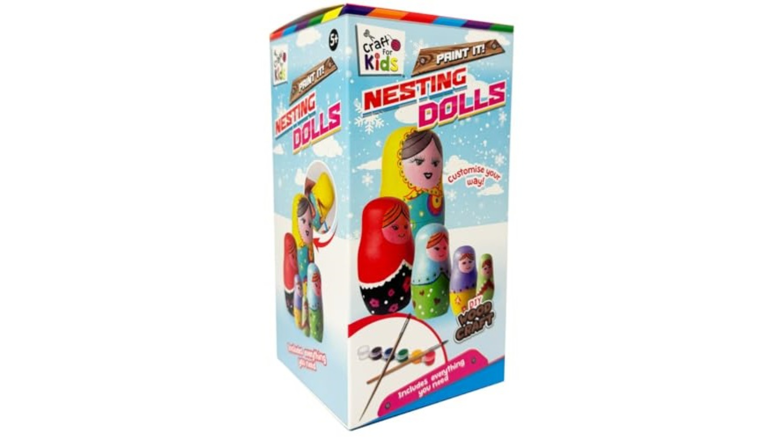 Craft For Kids Paint Your Own Wooden Nesting Doll