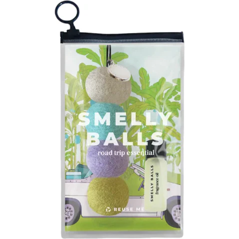 Smelly Balls Reusable Car Freshener Tropic Set Rio Fragrance