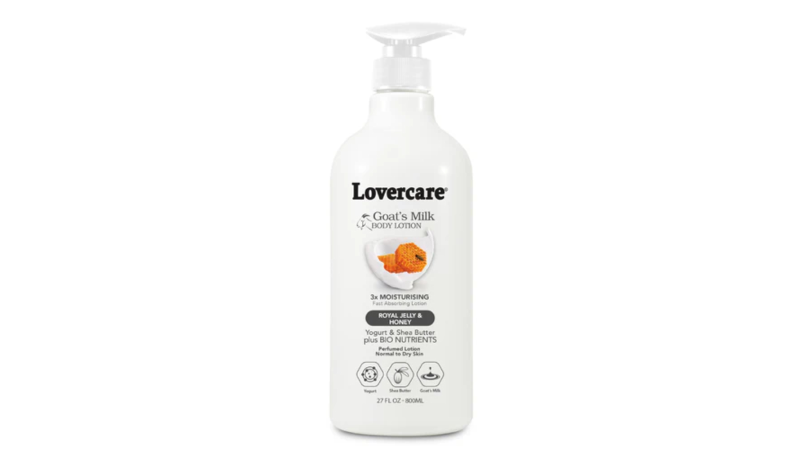 Lovers Care 800ml Royal Jelly and Honey Goat Milk Body Lotion
