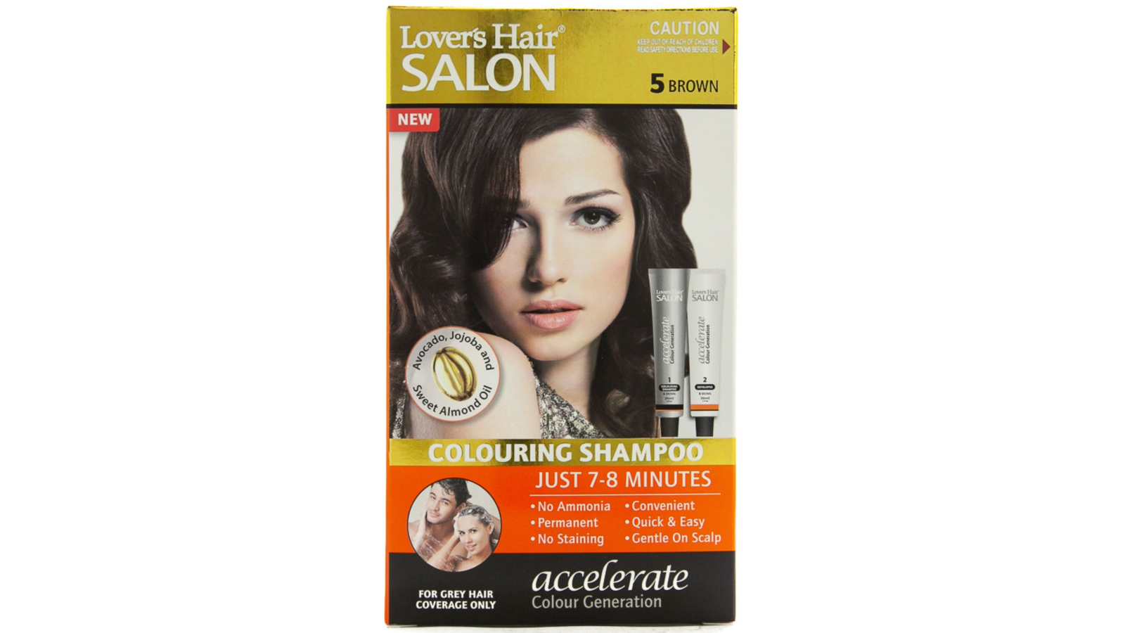 Loverhair Salon 60ml Colouring Shampoo - 5 Brown