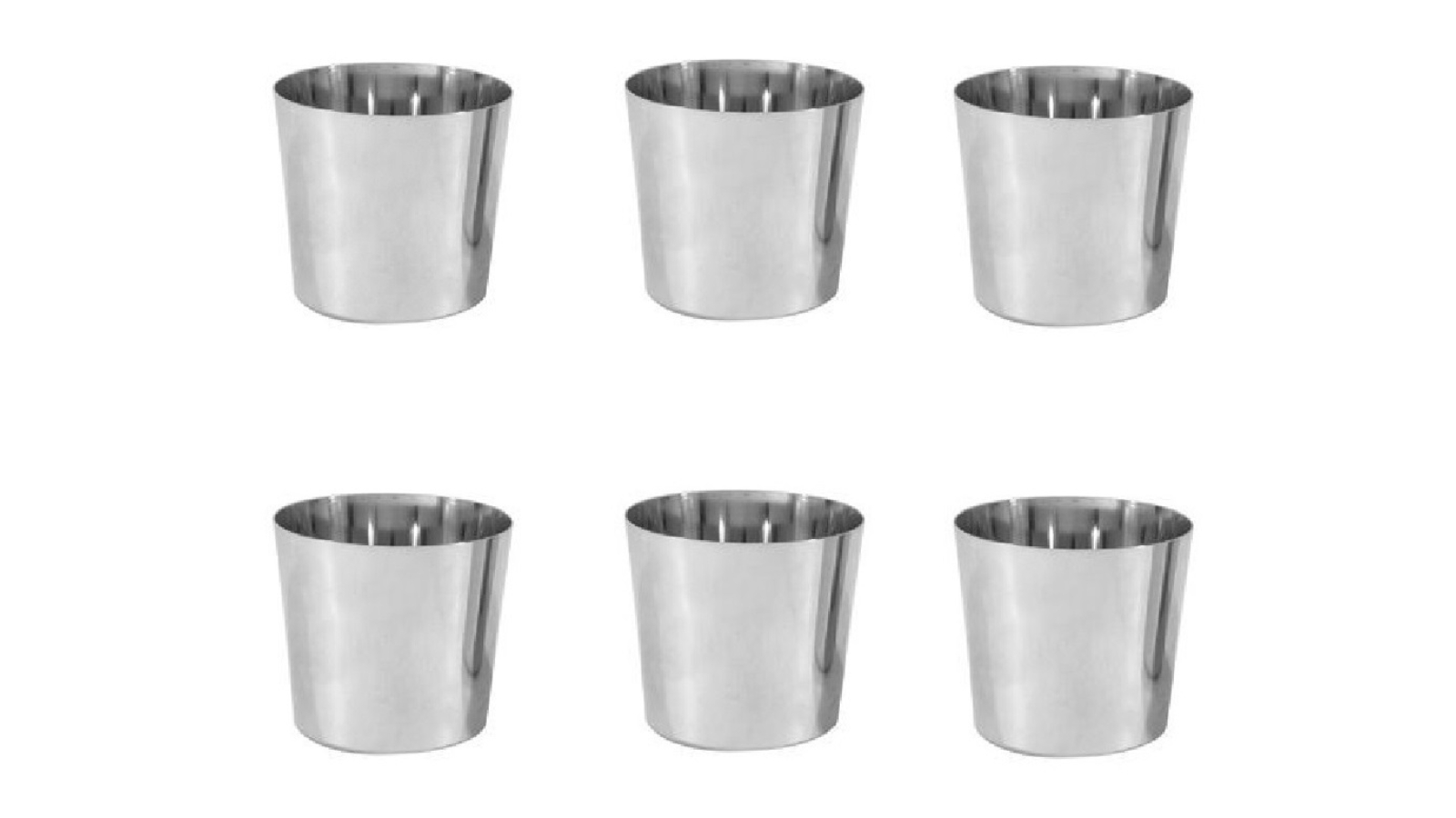 Trenton Set of 6 Stainless Steel Dariole Mould