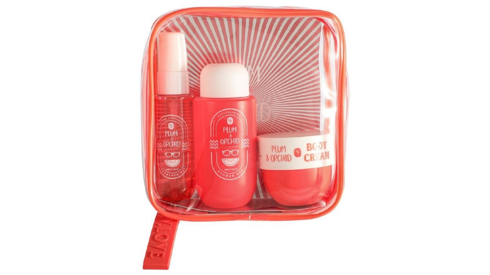 VV Love 3 Piece Plum/Orchid Bath and Body Gift Set