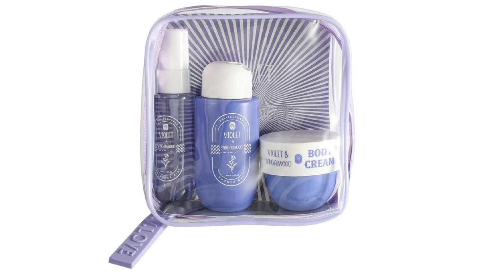VV Love 3 Piece Violet/Sandalwood Bath and Body Gift Set