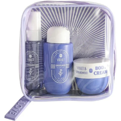 VV Love 3 Piece Violet/Sandalwood Bath and Body Gift Set