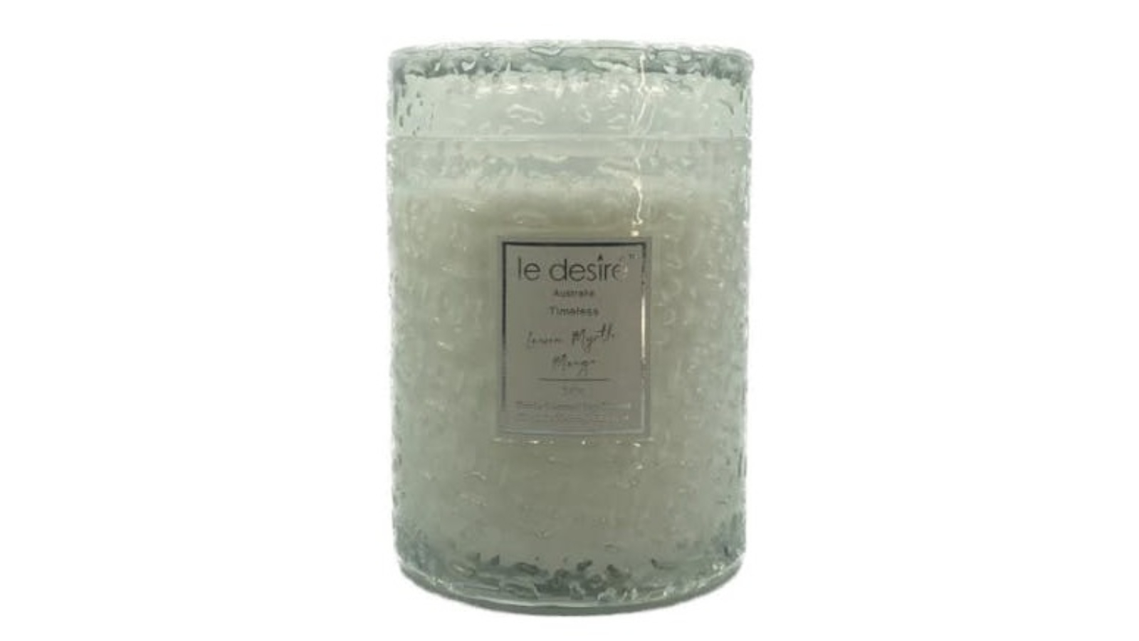 LE DESIRE 340g Lemon Myrtle Mango Scented Soy Candle