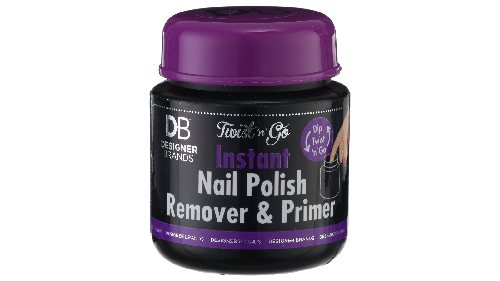 Designer Brands 75ml Twist N Go Nail Polish Remover and Primer