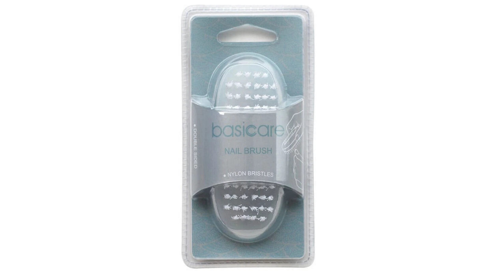 Basicare Double Sided Nail Brush For Cleaning Fingernails And Toenails