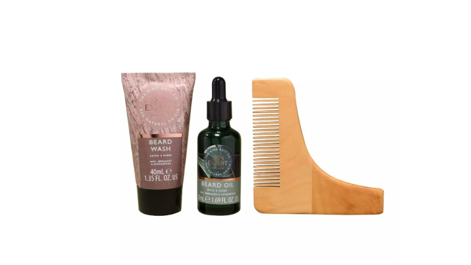 The Kind Edit Co Beard Grooming Gift Set for Men