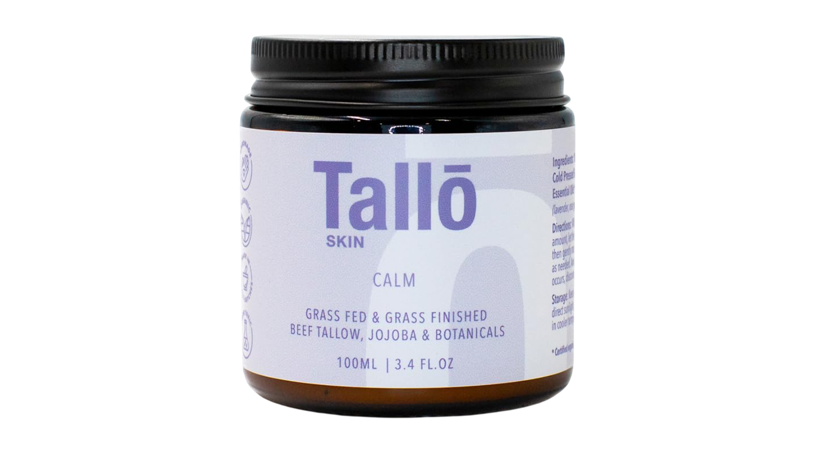 Tallo Skin Organic Tallow Calm Cream for Sensitive Skin - 100ml