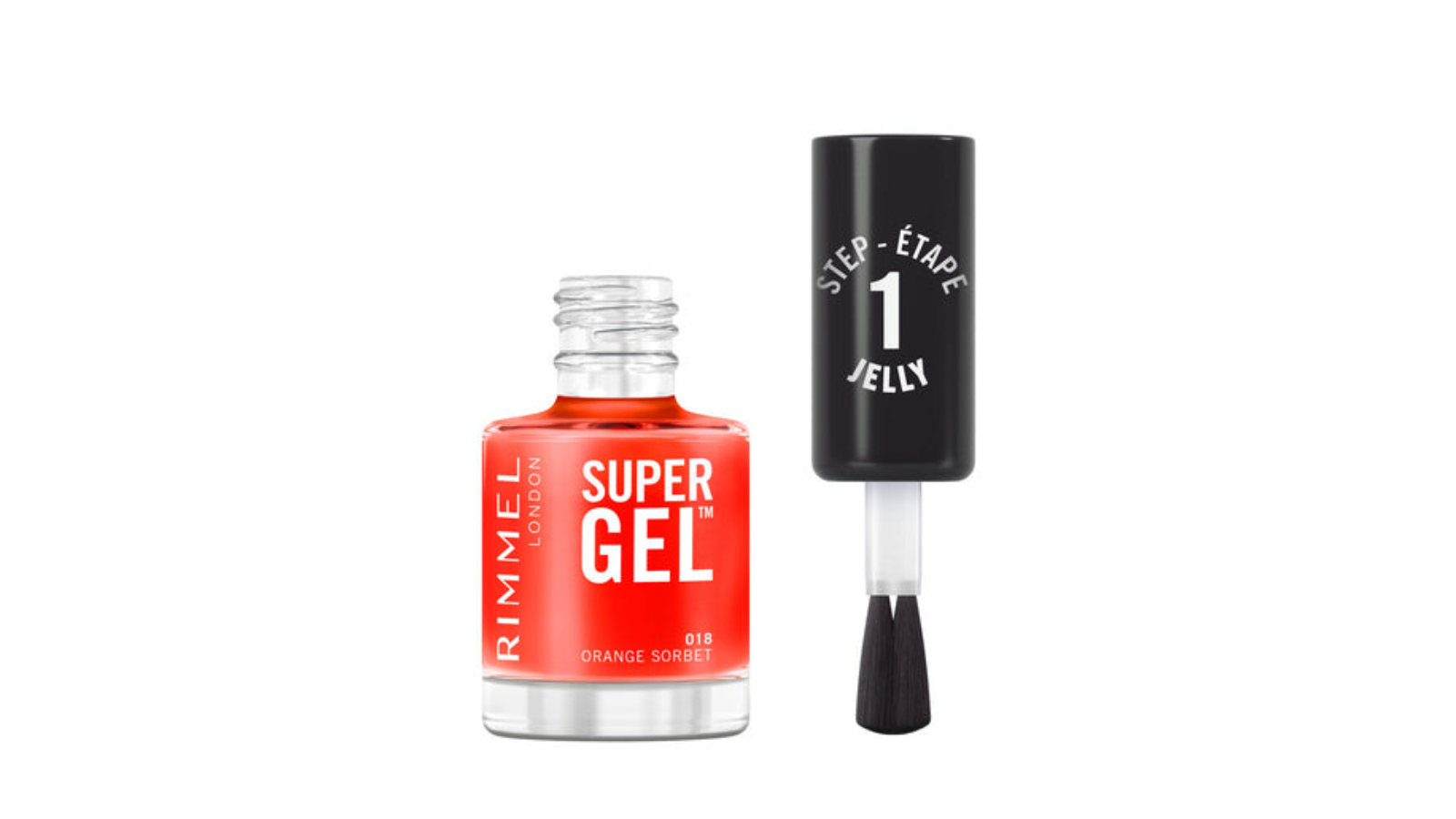 Rimmel London Super Gel 12ml Nail Polish Lacquer - 018 Orange Sorbet