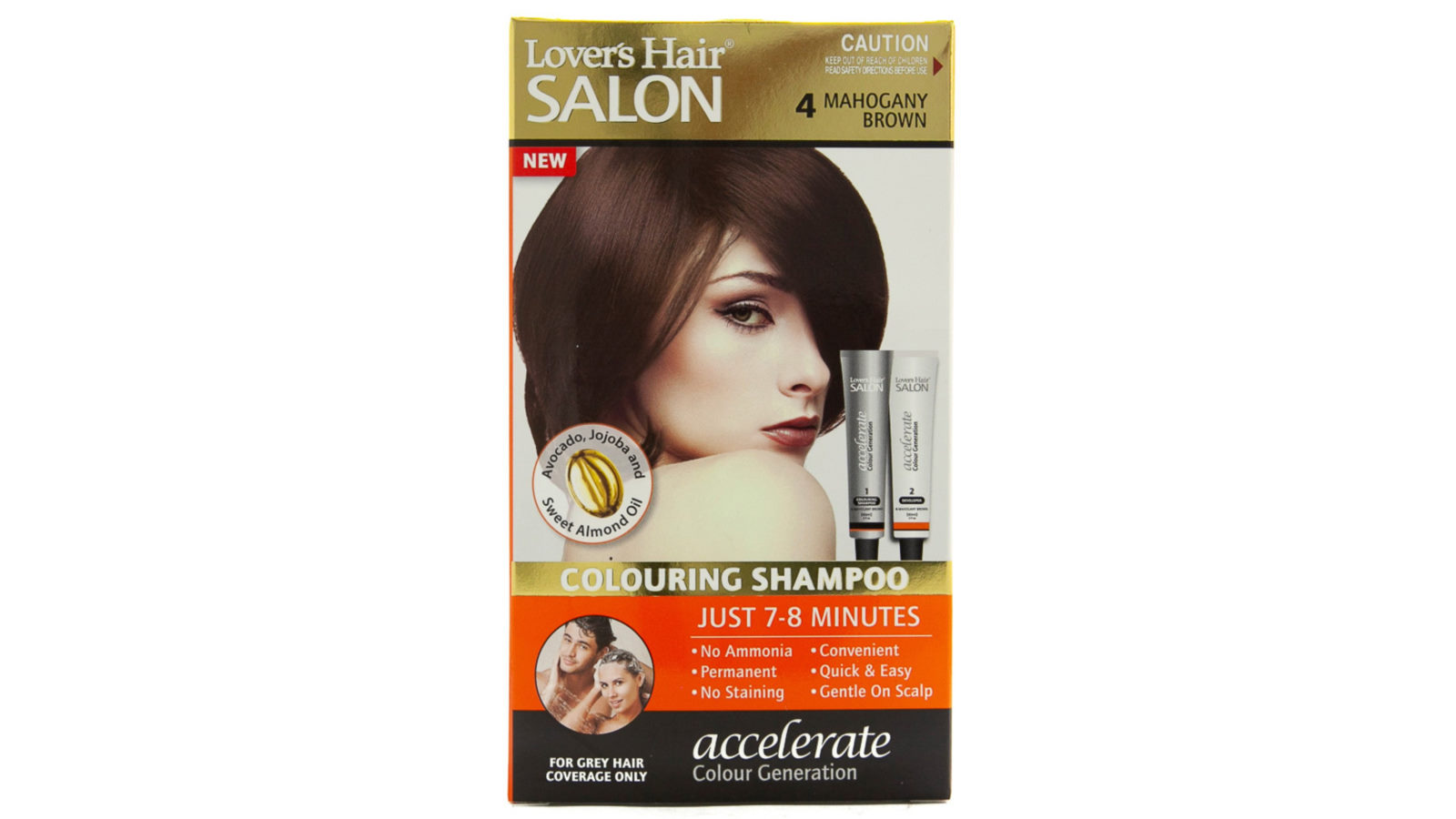 Lover's Hair Salon Coloring Shampoo - Mahogany Brown