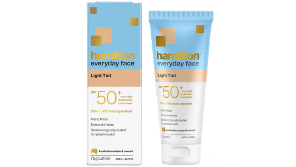 Hamilton Everyday Face Light Tint SPF 50+ Sunscreen - 75g