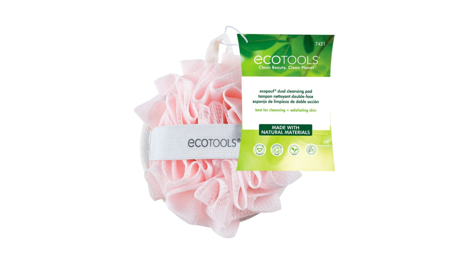 Eco Tools Dual Cleansing Pad - Pink