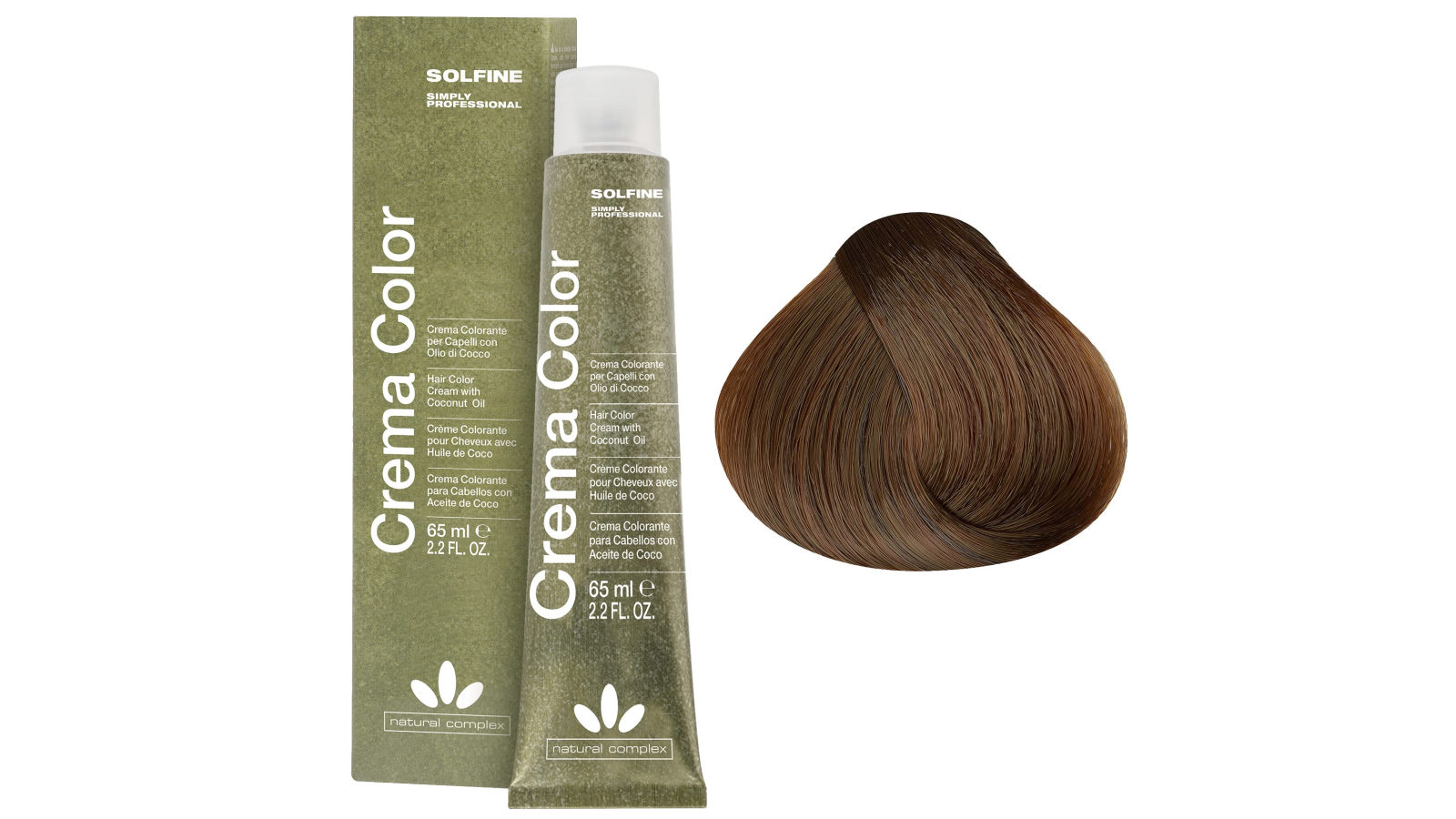 Solfine 65ml Crema Color Professional Hair Colouring Cream - 5T Coffee